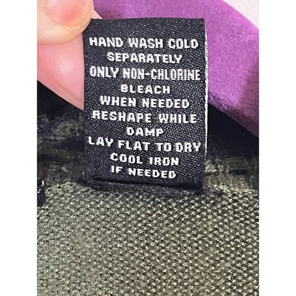 Kristin Nicole Sweater Women M Green Cardigan Fringe Boho Chevron Western Aztec - Picture 10 of 11